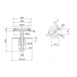  Burlington Zaślepka do otworu na baterię chom A49CHR W MAGAZYNIE!!
