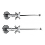  Burlington Zawory kątowe do armatury umywalkowej ciepła/zimna chrom W28 W MAGAZYNIE!!