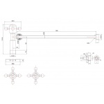  Burlington Zawory kątowe do armatury umywalkowej ciepła/zimna chrom W28 W MAGAZYNIE!!