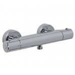 Carlo Frattini Bateria natryskowa termostatyczna ścienna bez zestawu natryskowego Chrom F4215/1CR