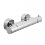 Carlo Frattini Bateria natryskowa termostatyczna ścienna bez zestawu natryskowego Chrom F4275/3CR