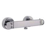 Carlo Frattini Bateria natryskowa termostatyczna ścienna bez zestawu natryskowego Chrom F4225/1CR