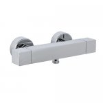 Carlo Frattini Bateria natryskowa termostatyczna ścienna bez zestawu natryskowego Chrom F4245/1CR