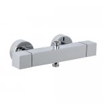 Carlo Frattini Bateria natryskowa termostatyczna ścienna bez zestawu natryskowego Chrom F4255/1CR