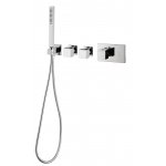 Carlo Frattini Bateria natryskowa termostatyczna podtynkowa z zestawem natryskowym Chrom F3968X2CR