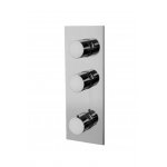 Carlo Frattini Bateria natryskowa termostatyczna podtynkowa Chrom F3869X2CR