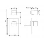 Carlo Frattini Bateria natryskowa termostatyczna podtynkowa Chrom F3973X1CR