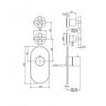 Carlo Frattini Bateria natryskowa termostatyczna podtynkowa Chrom F5333X2CR
