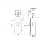 Carlo Frattini Bateria natryskowa termostatyczna podtynkowa Chrom F5333X1CR