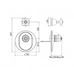 Carlo Frattini Bateria natryskowa termostatyczna podtynkowa Chrom F5043X1CR