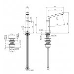 Carlo Frattini Collettivita Bateria umywalkowa elektroniczna z korkiem Chrom F4921CR
