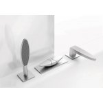 Carlo Frattini Eclipse Bateria wannowa nablatowa Chrom F3914CR