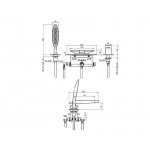 Carlo Frattini Eclipse Bateria wannowa nablatowa Chrom F3914CR