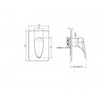 Carlo Frattini Eclipse Bateria wannowo-natryskowa jednouchwytowa podtynkowa Chrom F3919X1CR