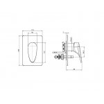 Carlo Frattini Eclipse Bateria wannowo-natryskowa jednouchwytowa podtynkowa Chrom F3919X2CR