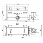 Carlo Frattini Eclipse Element podtynkowy do baterii natryskowej podtynkowej F3150