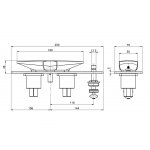 Carlo Frattini Eclipse Mieszacz podwójny z rozdzielaczem podtynkowy Chrom F3929X3CR