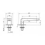 Carlo Frattini Eclipse Wylewka nablatowa Chrom F2367CR