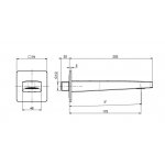 Carlo Frattini Eclipse Wylewka ścienna Chrom F2334CR