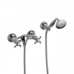Carlo Frattini Elizabeth Bateria natryskowa ścienna ze słuchawką Chrom F5085CR