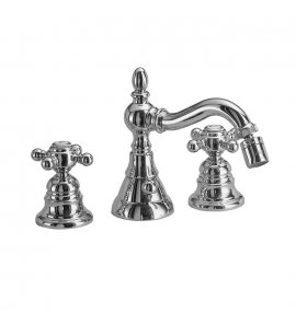 Carlo Frattini Elizabeth Bateria bidetowa 3-otworowa z korkiem automatycznym Chrom F5082CR