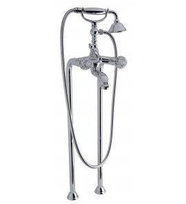 Carlo Frattini Elizabeth Chic Bateria wannowa podłogowa z zestawem natryskowym Chrom F5084/4CCR