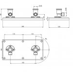 Carlo Frattini Elizabeth Element podtynkowy do baterii wannowej wolnostojącej ze słuchawką F2302