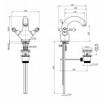 Carlo Frattini Epoque Bateria umywalkowa Chrom F5061/2CR