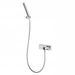 Carlo Frattini Fluid Bateria natryskowa ze słuchawką Chrom F3855CR