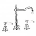 Carlo Frattini Herend Bateria umywalkowa 3-otworowa z ruchomą wylewką Chrom F5401CR