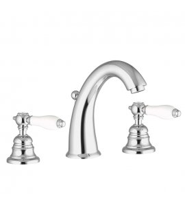 Carlo Frattini Herend Bateria umywalkowa 3-otworowa z korkiem automatycznym Chrom F5421CR