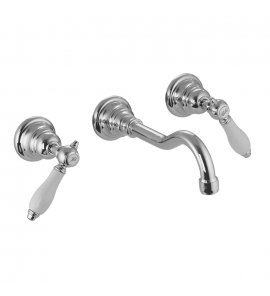 Carlo Frattini Herend Bateria umywalkowa ścienna Chrom F5401/5CR