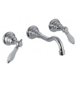 Carlo Frattini Herend Bateria umywalkowa ścienna Chrom F5401L/5CR