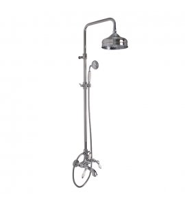 Carlo Frattini Herend Bateria natryskowo-wannowa z kolumną natryskową Chrom F5404/2CR