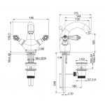 Carlo Frattini Herend Chic Bateria umywalkowa z automatycznym korkiem Chrom F5431CCR