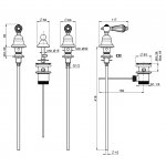 Carlo Frattini Herend Chic Bateria bidetowa 3-otworowa Chrom F5402CCR