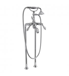 Carlo Frattini Herend Chic Bateria wannowa wolnostojąca ze słuchawką prysznicową Chrom F5404/4CBCR