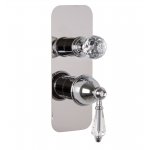 Carlo Frattini Herend Chic Bateria natryskowa podtynkowa z przełącznikiem 2/3 wylotów Chrom F5409X6CCR