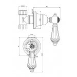 Carlo Frattini Herend Chic Zawór regulacji Chrom F5413/1CCR