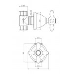 Carlo Frattini Herend Zawór podtynkowy Chrom F5023/1CR
