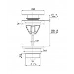 Carlo Frattini Korek typu klik-klak Chrom F2677CR