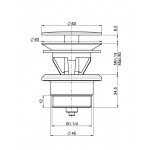 Carlo Frattini Korek typu klik-klak Chrom F2678CR