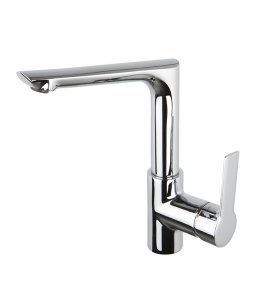 Carlo Frattini Mast Bateria umywalkowa jednootworowa z korkiem i obrotową wylewką Chrom F3151FCR.ES