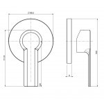 Carlo Frattini Mast Bateria natryskowa podtynkowa Chrom F3133/1CR