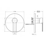 Carlo Frattini Mast Bateria natryskowa podtynkowa Chrom F3139X1CR