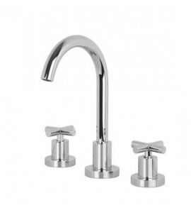 Carlo Frattini Maxima Bateria umywalkowa 3-otworowa z korkiem automatycznym Chrom F5301WCR