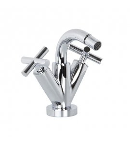 Carlo Frattini Maxima Bateria bidetowa jednootworowa z korkiem Chrom F5312WCR