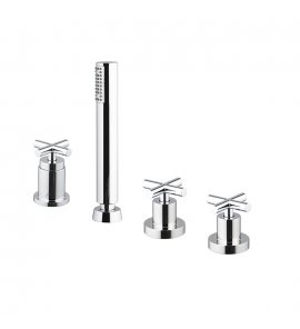 Carlo Frattini Maxima Bateria wannowa 4-otworowa Chrom F5314/2CR