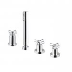 Carlo Frattini Maxima Bateria wannowa 4-otworowa Chrom F5314/2CR