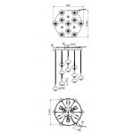 Carlo Frattini Melograno Deszczownica sufitowa Chrom F2997CR